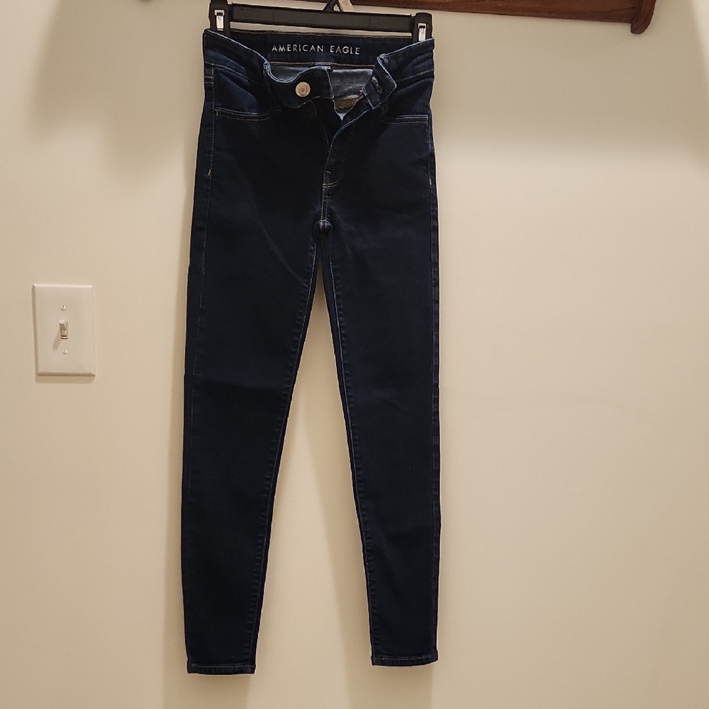 American Eagle Outfitters Women's Navy Skinny Jeans